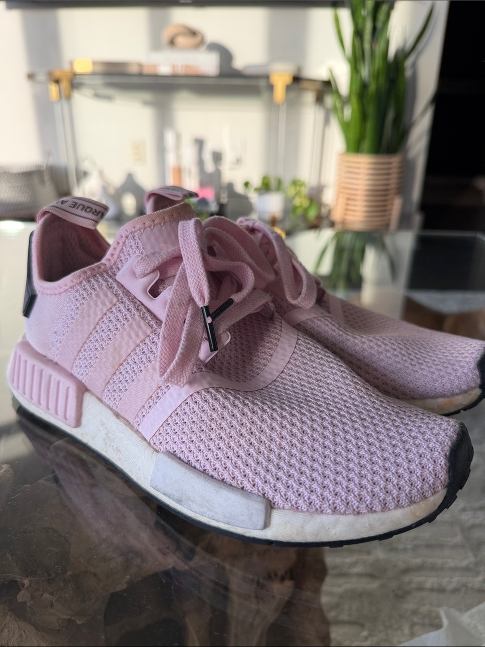 adidas Pink Knit Runner Sneakers